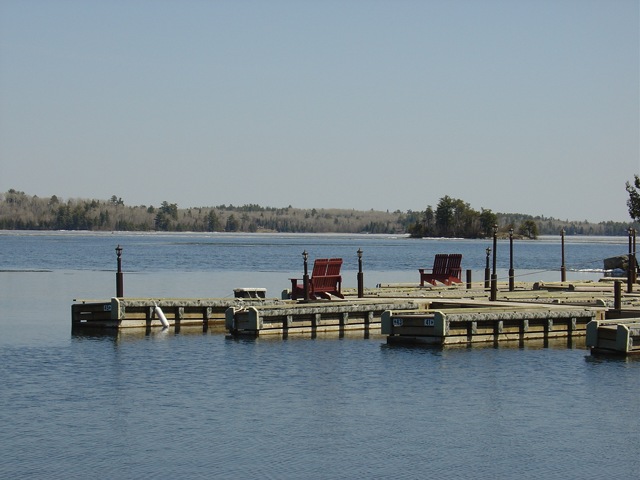 Not much left out in front of the docks